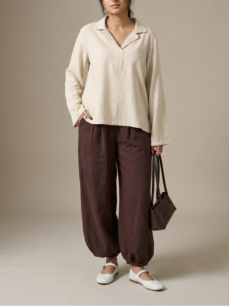 Linnea top with Balloon pants