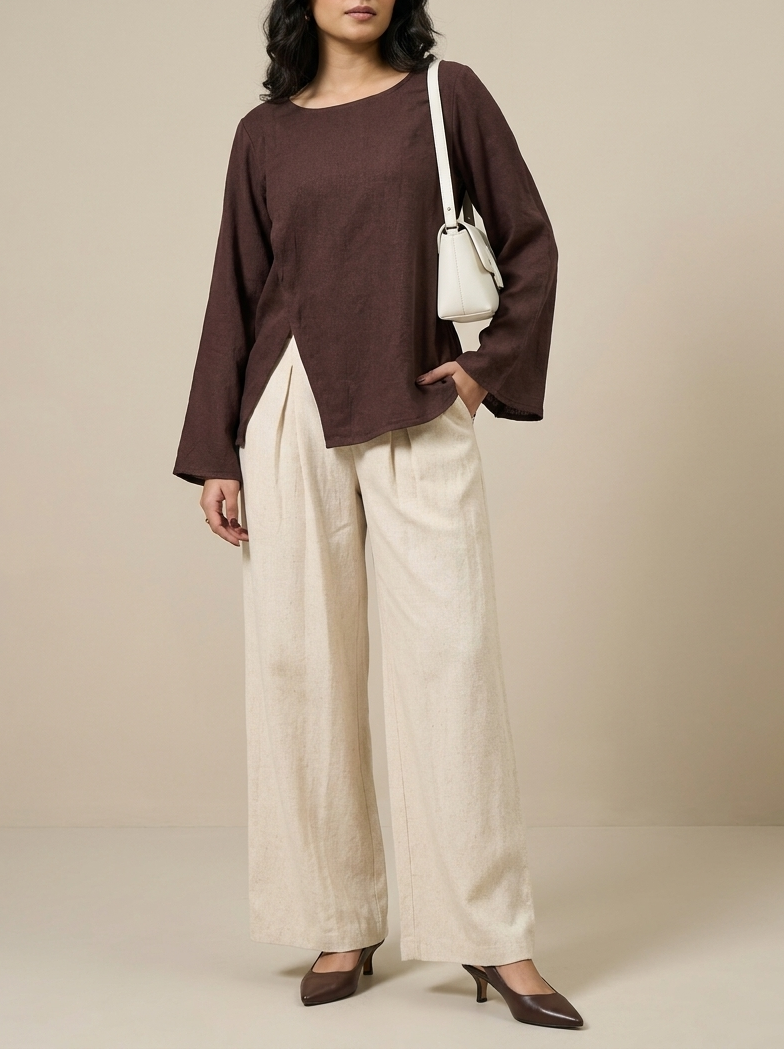Cinnamon top with Linnea pants