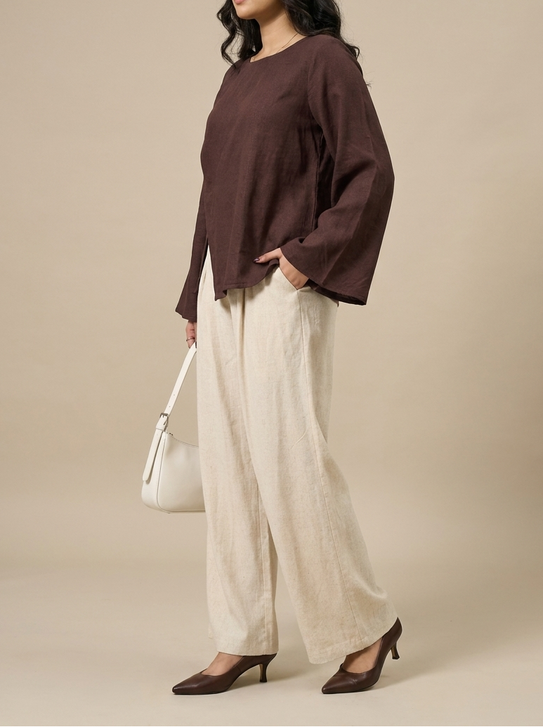 Cinnamon top with Linnea pants